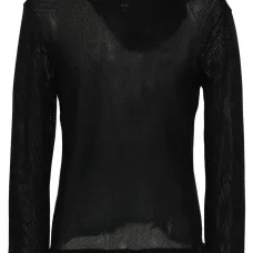 Сетчатый джемпер с нашивкой-логотипом