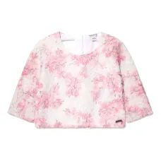 Укороченный топ из цветочного кружева