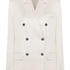 Двубортный блейзер с заостренными лацканами