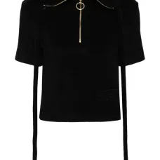 Махровая рубашка поло на молнии