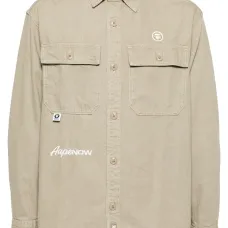 Джинсовая рубашка с логотипом