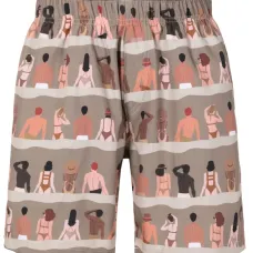 Шорты с графичным принтом