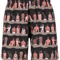 Шорты с графичным принтом