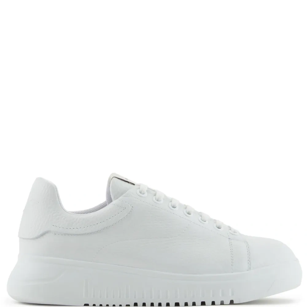 Кроссовки из зернистой кожи