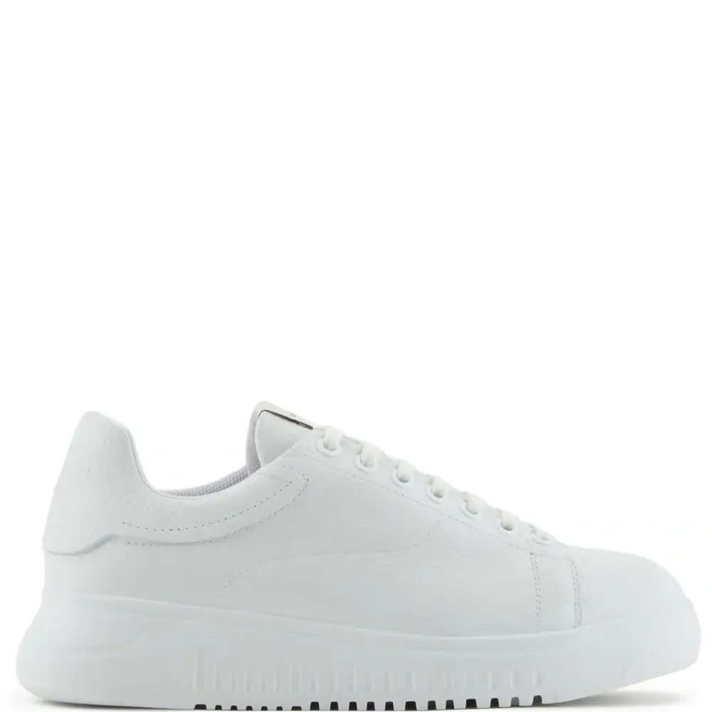 Кроссовки из зернистой кожи