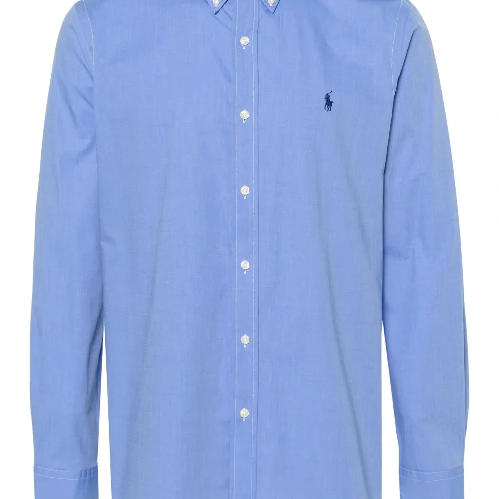 Поплиновая рубашка с вышивкой Polo Pony