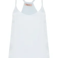 Атласный топ без рукавов