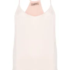 Атласный топ без рукавов