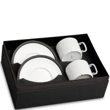 Набор Soie Tressée из двух чайных чашек с блюдцами Набор Soie Tressée из двух чайных чашек с блюдцами