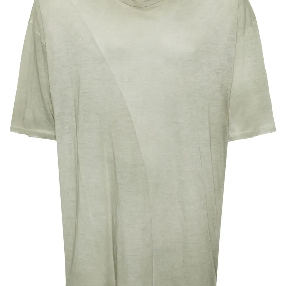 Меланжевая футболка с приспущенными плечами