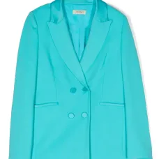 Двубортный блейзер с заостренными лацканами