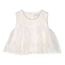 Блузка из цветочного кружева