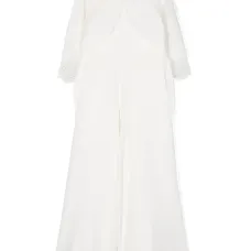 Комбинезон с цветочной аппликацией