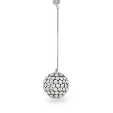 Серьги-подвески с кристаллами