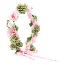 Ободок с цветочной аппликацией