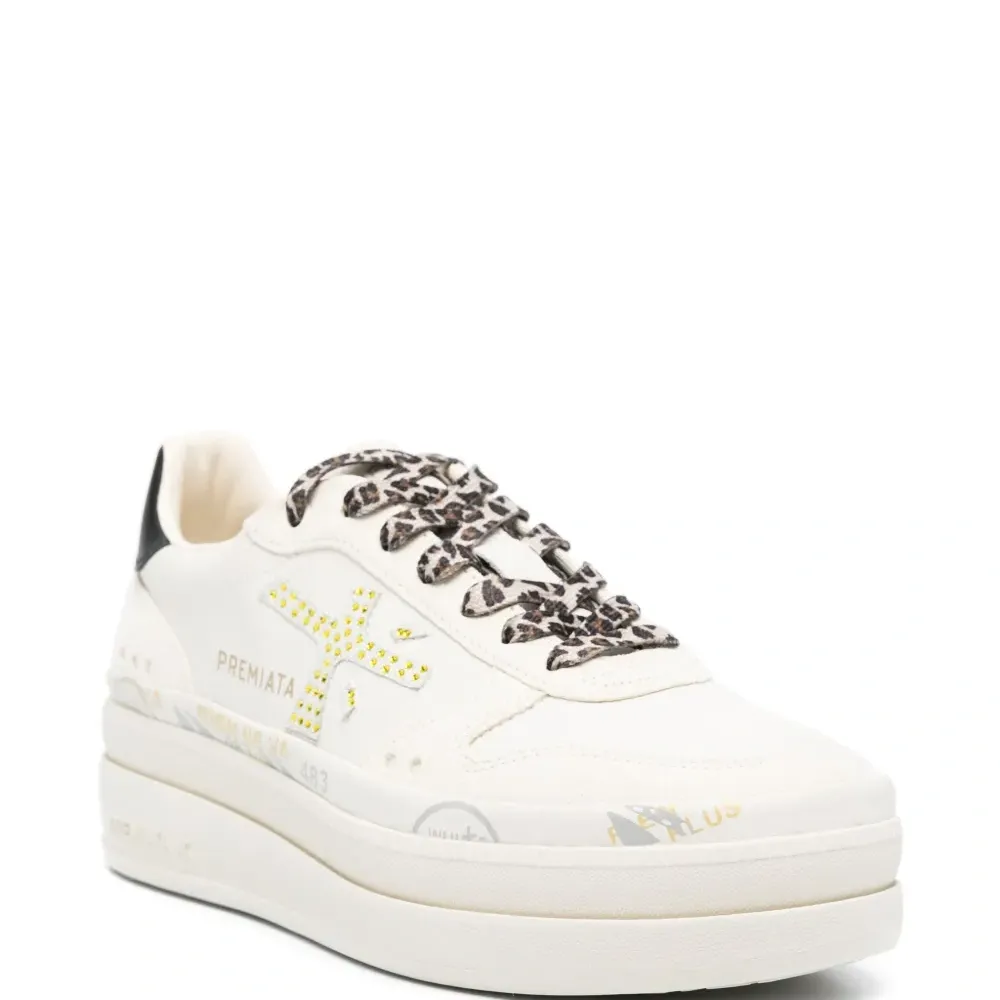 Кеды на платформе с логотипом