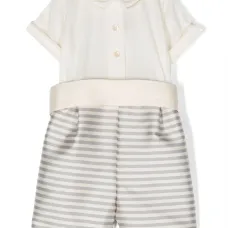 Комплект из рубашки и полосатых брюк