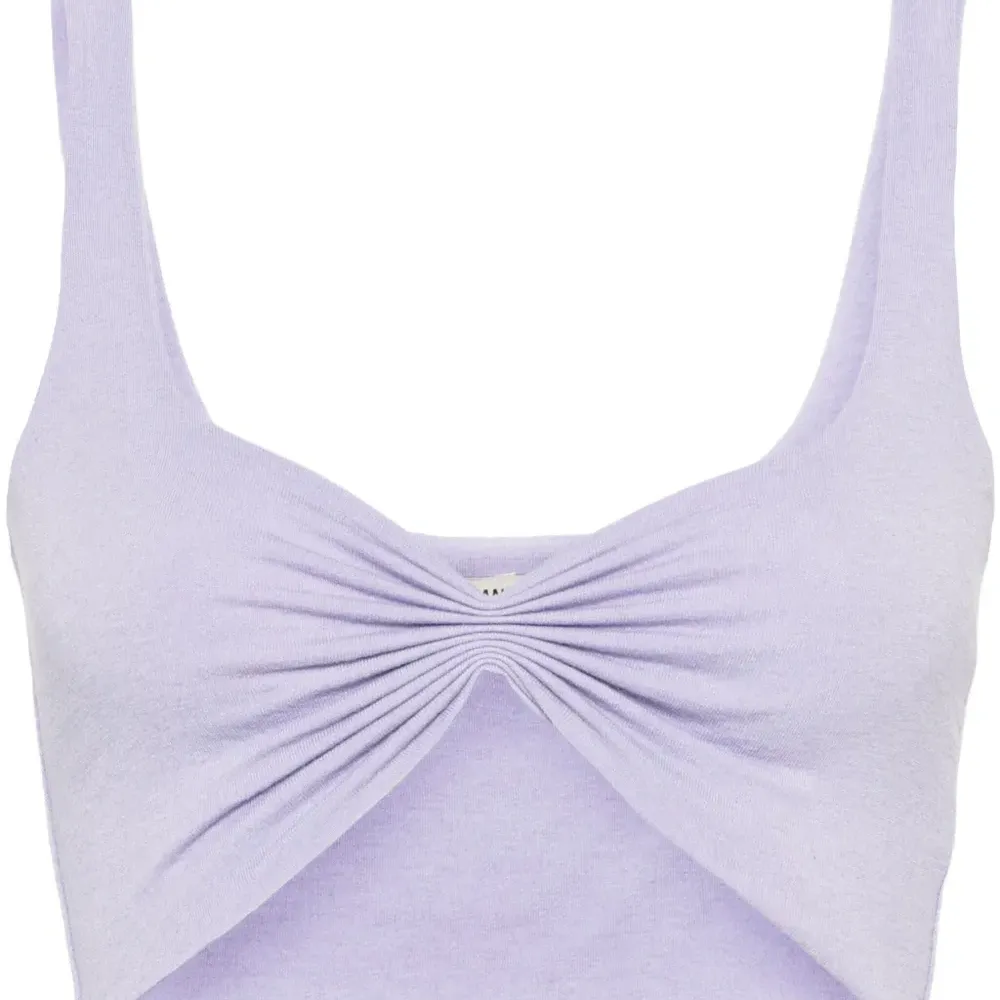 Укороченный топ со сборками