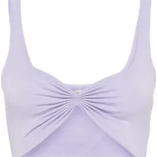 Укороченный топ со сборками