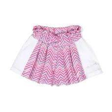 Шорты с узором шеврон