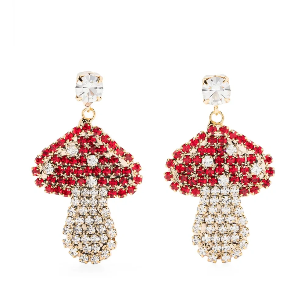 Серьги в форме грибов