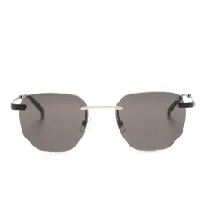 Солнцезащитные очки в безободковой оправе