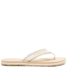 Полосатые шлепанцы с жаккардовым логотипом Полосатые шлепанцы с жаккардовым логотипом