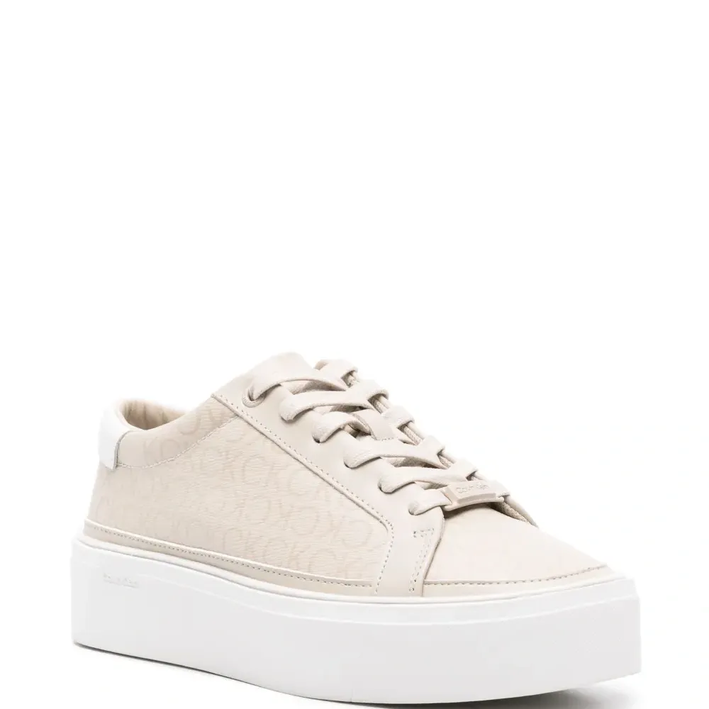 Кеды на платформе с логотипом