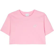 Укороченная футболка с логотипом