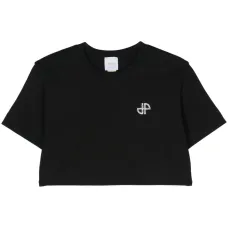 Укороченная футболка с логотипом