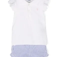 Комплект из топа и шортов с вышивкой Polo Pony