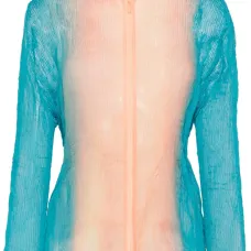 Плиссированная блузка с эффектом градиента