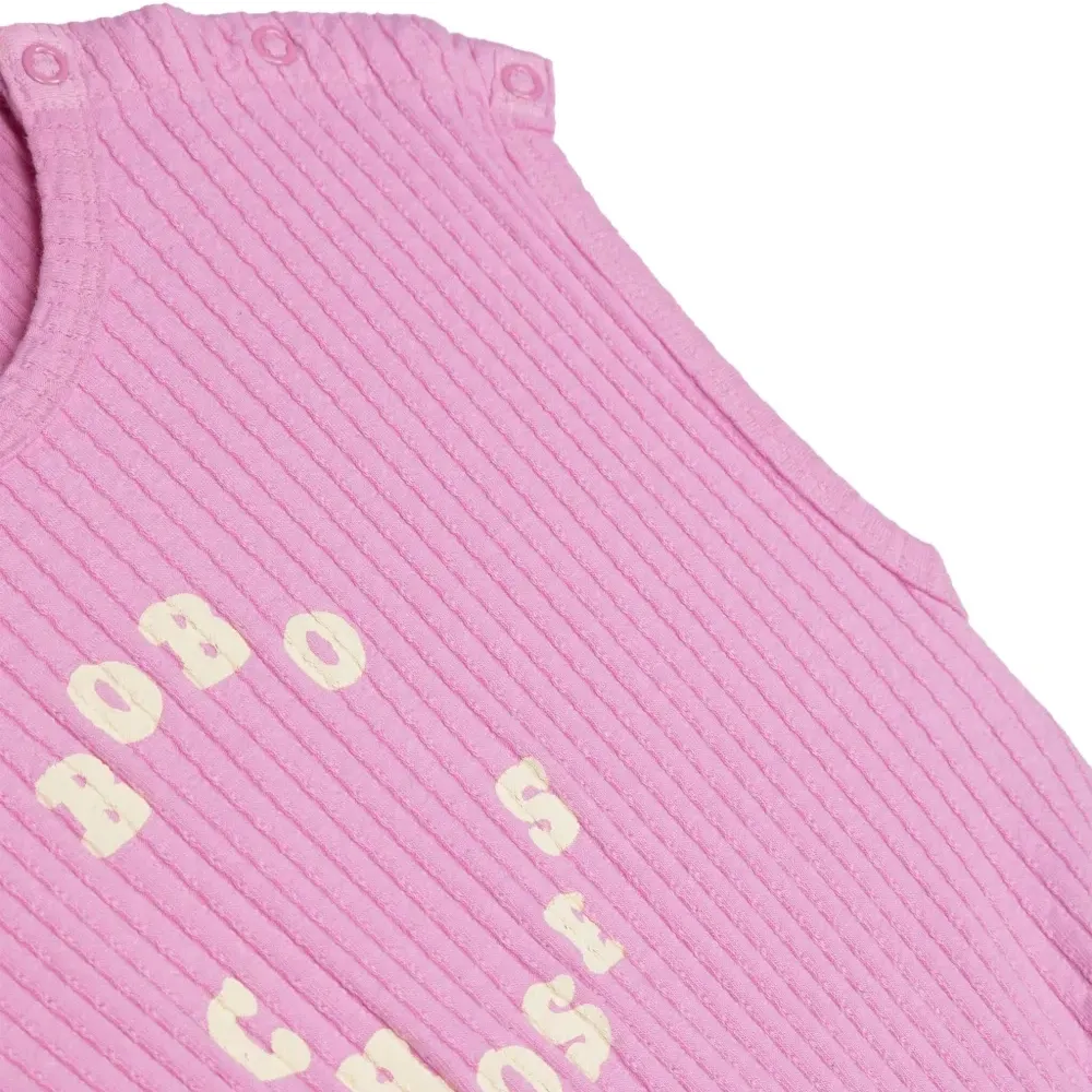 Ромпер в рубчик с логотипом