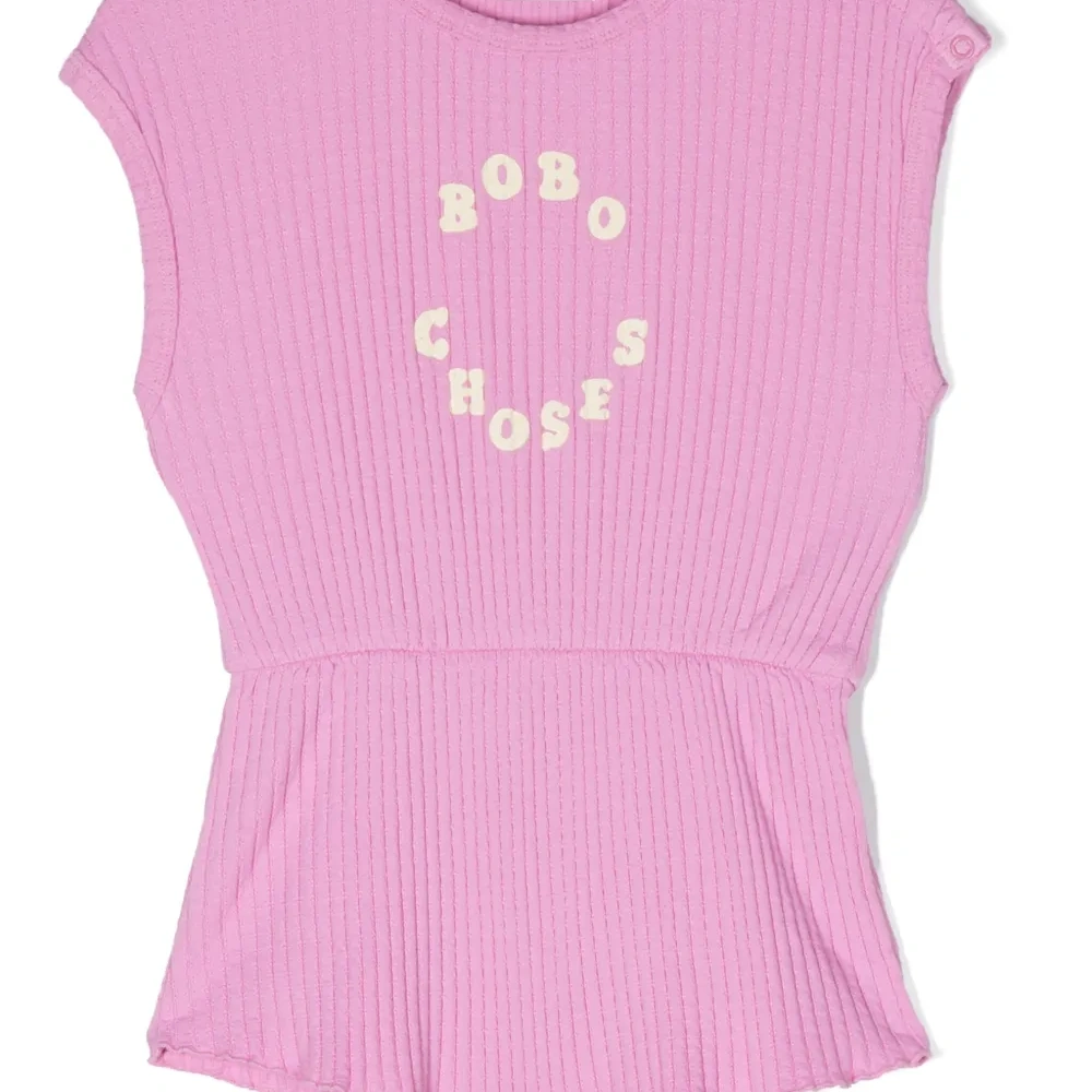 Ромпер в рубчик с логотипом