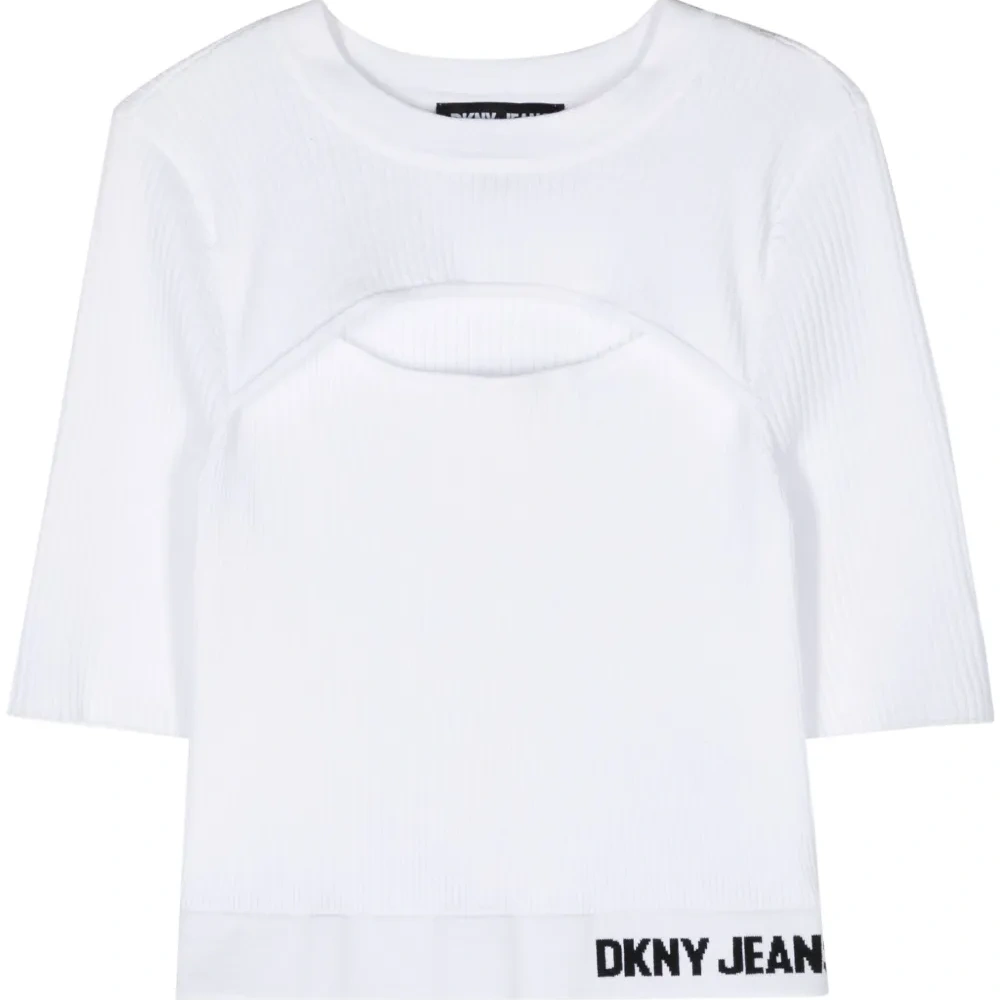 Топ в рубчик с вырезами Топ в рубчик с вырезами