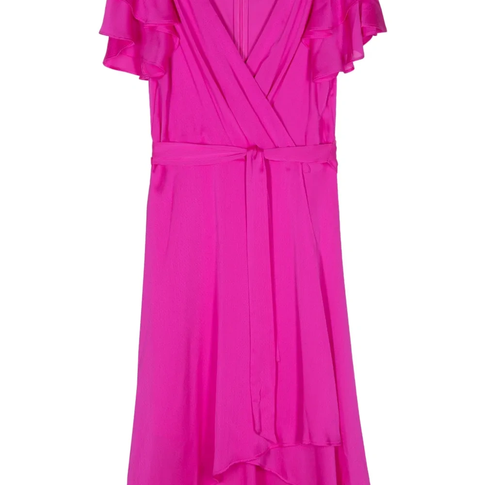 Платье миди с оборками