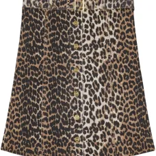 Топ из органического хлопка с леопардовым принтом