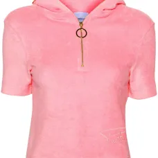 Махровая рубашка поло на молнии