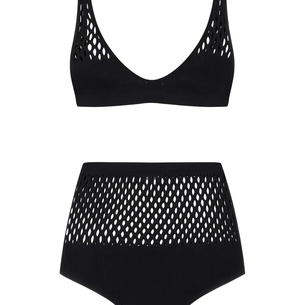 Бикини с сетчатыми вставками