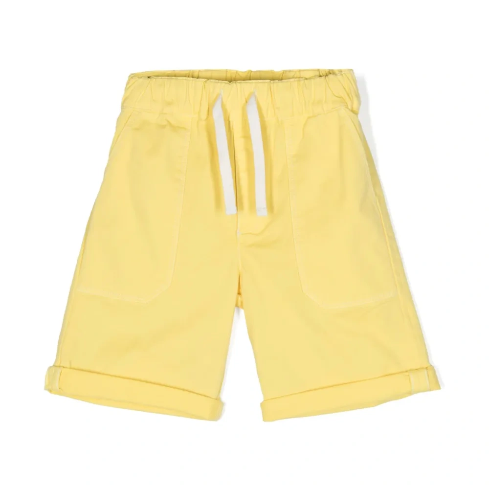 Шорты-бермуды с нашивкой-логотипом