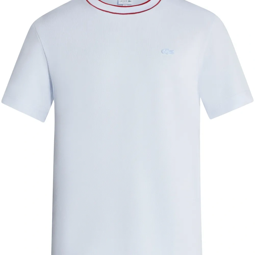 Футболка с воротником в полоску