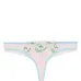 Трусы-стринги с цветочной вышивкой