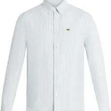 Полосатая рубашка с логотипом