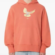 Вязаное худи с капюшоном и графичным принтом Вязаное худи с капюшоном и графичным принтом