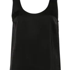 Атласный топ без рукавов