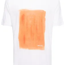 Льняная футболка с принтом