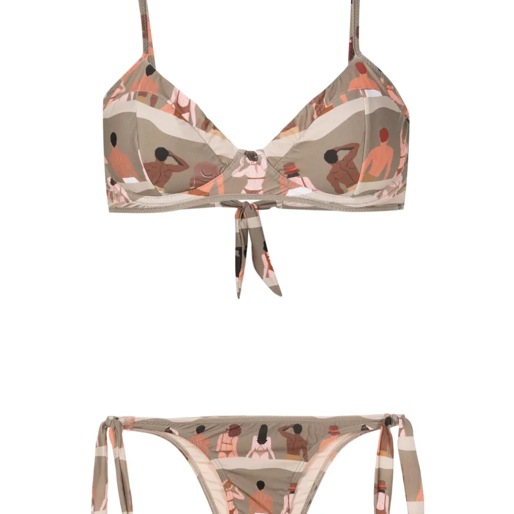 Бикини с графичным принтом