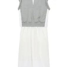 Многослойное платье миди из джерси