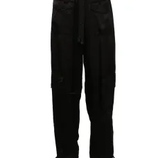 Атласные брюки карго