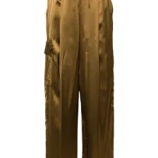 Атласные брюки карго